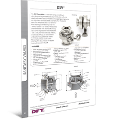 DFT- DSV Sanitary check valve
