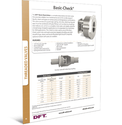 Basic-Check Valve (BSS) Cut Sheet