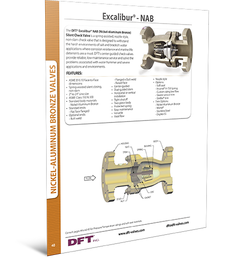 Excalibur® NAB Valve Cut Sheet DFT Inc. DFT® Inc