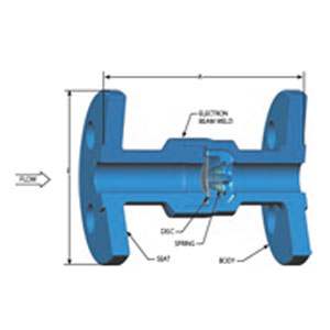 DLC Check Valve - Flanged
